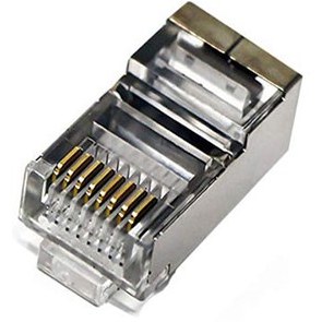 سوکت شبکه میان گذر open end - ته باز - کانکتور RJ45 Cat5 برند اتو زبانه نشکن