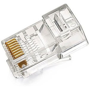 سوکت شبکه میان گذر Open End - ته باز - کانکتور RJ45 Cat5 سریک